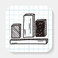 bussiness chart doodle drawing