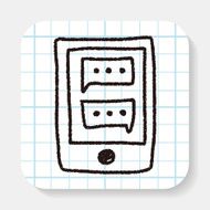 cell phone doodle drawing