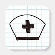 nurse hat doodle drawing