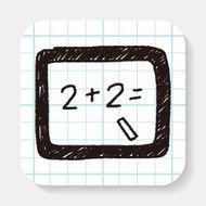blackboard doodle drawing