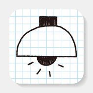 lamp doodle drawing
