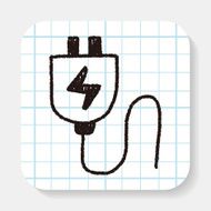 plug doodle drawing