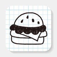 hamburger doodle drawing