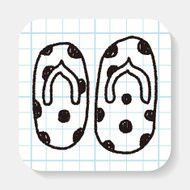 flip flop doodle drawing