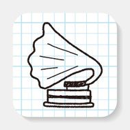 gramophone doodle
