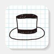hat doodle drawing