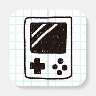 Handheld game doodle drawing