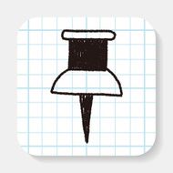 push pin doodle drawing