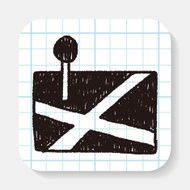 Game Remote Control doodle drawing