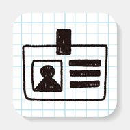 Identity card doodle drawing N2