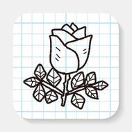 rose flower doodle N4