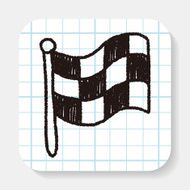 race flag doodle drawing
