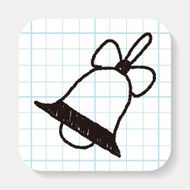 Christmas bell doodle drawing