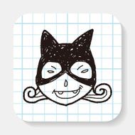 cat woman doodle