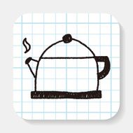 tea pot doodle drawing