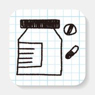 pills doodle drawing N2