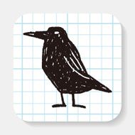 crow doodle