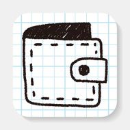 wallet doodle drawing N4