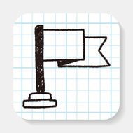 flag doodle drawing N2