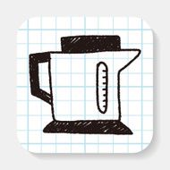 kitchenware hot water bottle doodle drawing N2