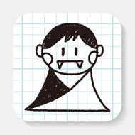 vampire doodle drawing