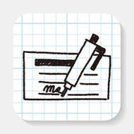 money check doodle drawing N3