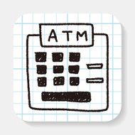 ATM doodle drawing N6