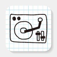 DJ disk doodle drawing