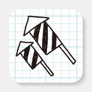 Firecrackers doodle drawing N2