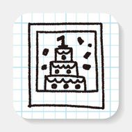 birthday card doodle drawing