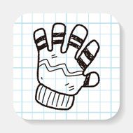 winter gloves doodle N4