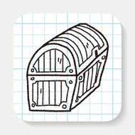 treasure chest doodle