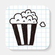 popcorn doodle drawing