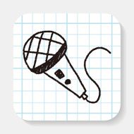 microphone doodle drawing N2