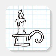 candlestick doodle