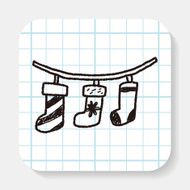 christmas socks doodle N3