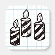 candle doodle N10