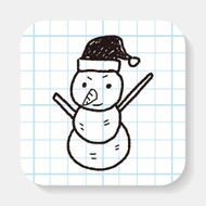 snowman doodle N4
