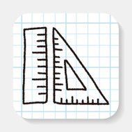 ruler doodle drawing