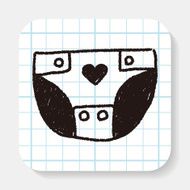 Diapers doodle drawing