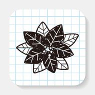 poinsettia doodle N4