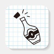 wine doodle drawing N3