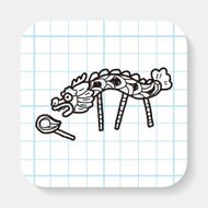 Chinese New Year The dragon and lion dancing head doodle N2