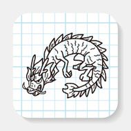 Chinese dragon doodle