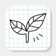 leaf doodle drawing