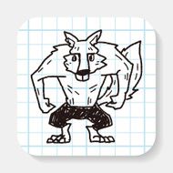 Werewolf doodle N2