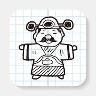 Chinese New Year God of wealth doodle N4
