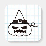 halloween pumpkin doodle drawing N2