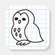 owl doodle drawing