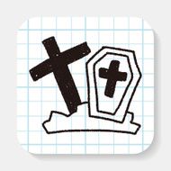grave doodle drawing N3